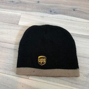Black and tan UPS beanie